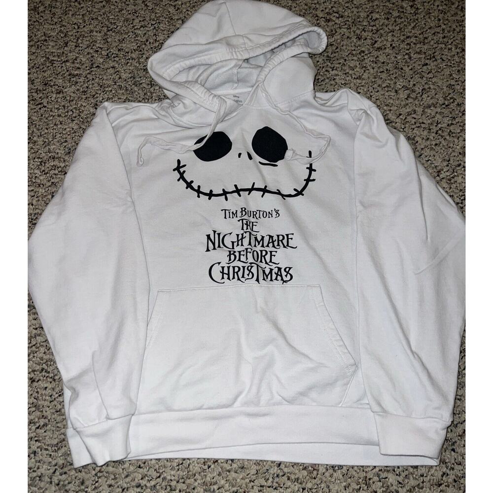 The Nightmare‎ Before Christmas Hoodie Youth 15-17 XL White Sweatshirt Disney